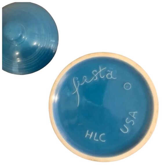 Retired Fiesta Peacock Blue Medium Canister & Lid (Intro 2005) - Picture 6 of 10